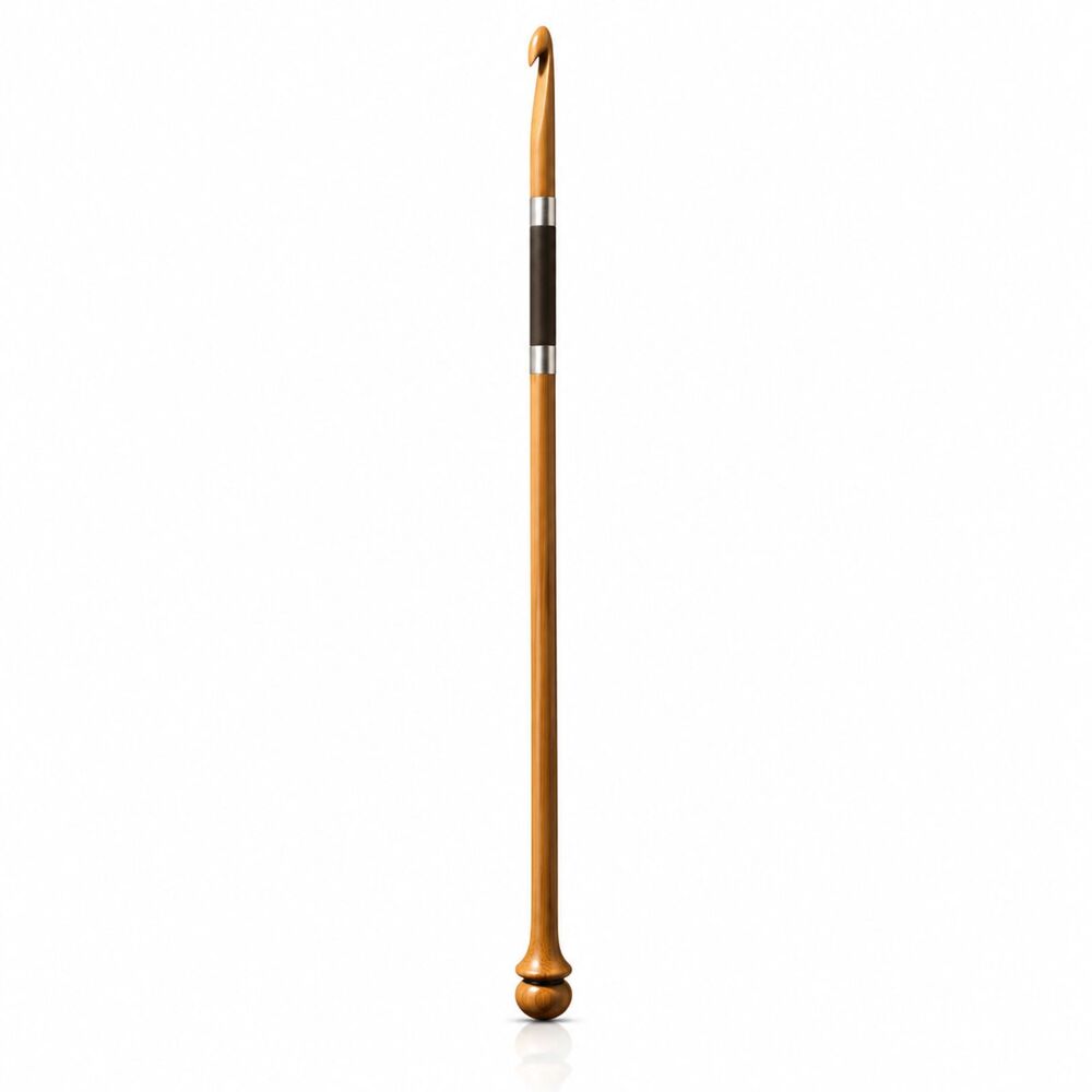 Furls Tunisian Crochet Hook Teak, 11" (Teak, J - 6.00MM)